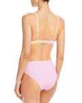 Aqua Swim Printed High Leg Bikini Bottoms by Vanessa Jane