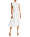 Aqua Ruffled MIDI Dress by Vanessa Jane