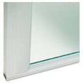 Alera Glass Door Set With Silver Frame For 72" Wide Hutch, 17w x 16h, Clear, 4 Doors/Set