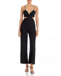 Bardot Womens Cut-Out Wide Leg Jumpsuit by Vanessa Jane