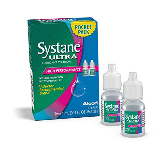 Systane Ultra Eye Drops, Lubricant, High Performance, Pocket Pack by Pasteur Pharmacy
