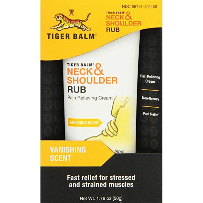 Tiger Balm Neck & Shoulder Rub Vanishing Scent 1.76 Oz by Pasteur Pharmacy