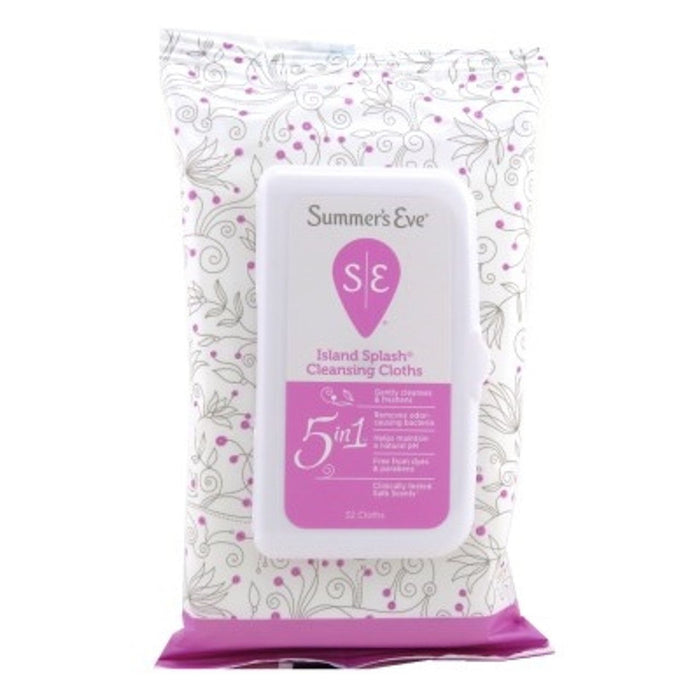 Summer's Eve 5 In 1 For Sensitive Skin Island Splash Cleansing Cloths by Pasteur Pharmacy
