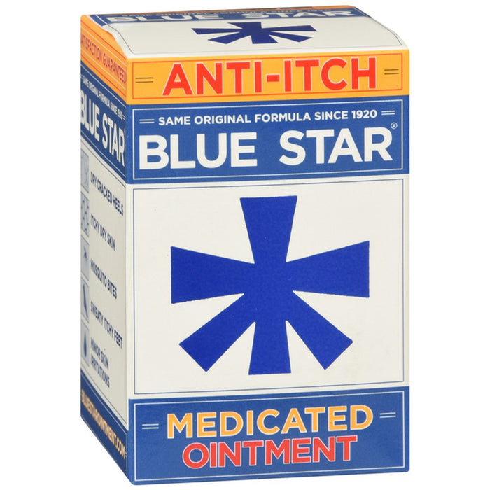 Blue Star Medicated Anti-Itch Ointment – 2 Oz Jar by Pasteur Pharmacy