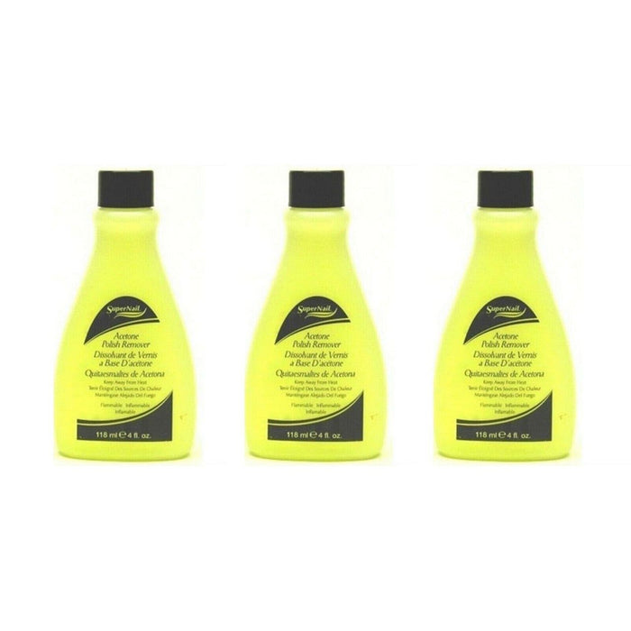 Supernail Super Nail Acetone Polish Remover, Yellow, 4 Oz by Pasteur Pharmacy