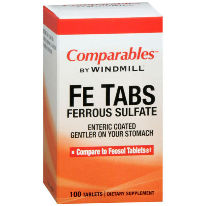 Ferrous Sulfate 325 mg (65 mg Elemental Iron) - 100 Tablets by Pasteur Pharmacy