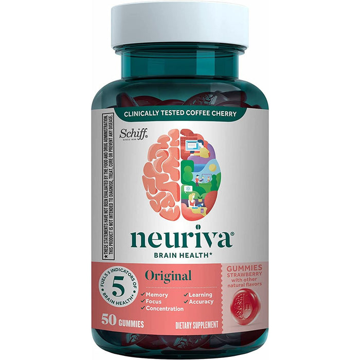 Neuriva Brain Health Supplement Original Gummies Strawberry 50 Ct by Pasteur Pharmacy