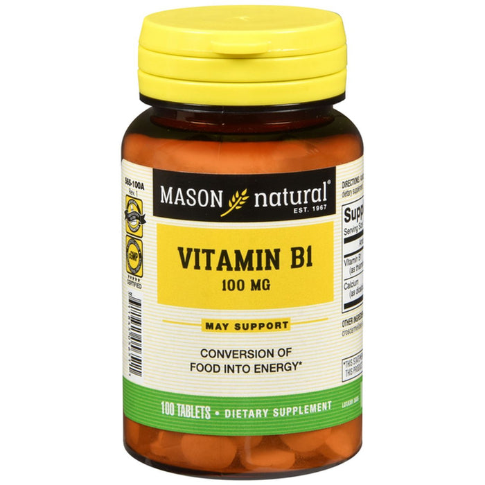Mason Natural Vitamin B 1, 100 Mg, Tablets by Pasteur Pharmacy