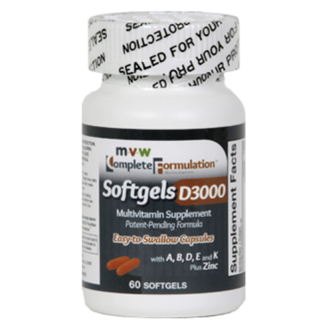 MVW Complete Formulation D3000 Softgel Multivitamins With Zinc by Pasteur Pharmacy