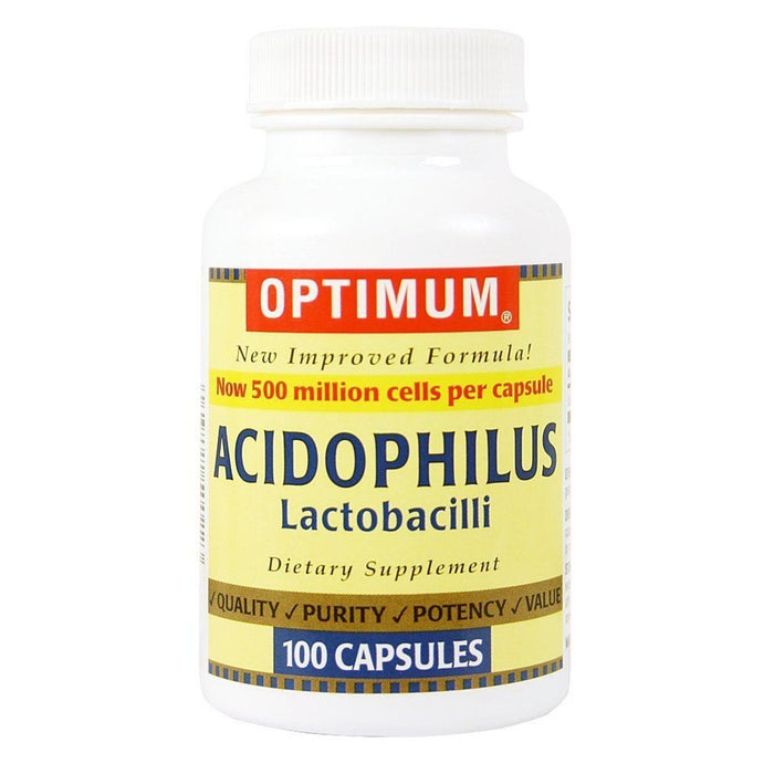 Optimum Acidophilus Lactobacilli Capsules by Pasteur Pharmacy