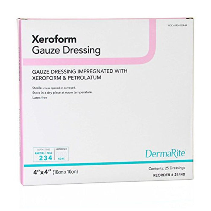 Xeroform Petrolatum Impregnated Dressing 4 X 4 Square Gauze 24440 by Pasteur Pharmacy