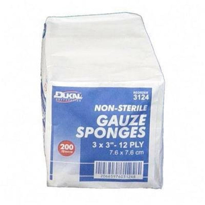 Dukal Corp Gauze 12 Ply Ns 3X3″ 200 Sponges by Pasteur Pharmacy