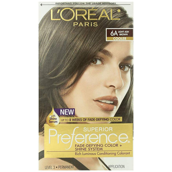 Superior Preference L'Oreal Paris Light Ash Brown #6A Cooler Hair Color 1 by Pasteur Pharmacy