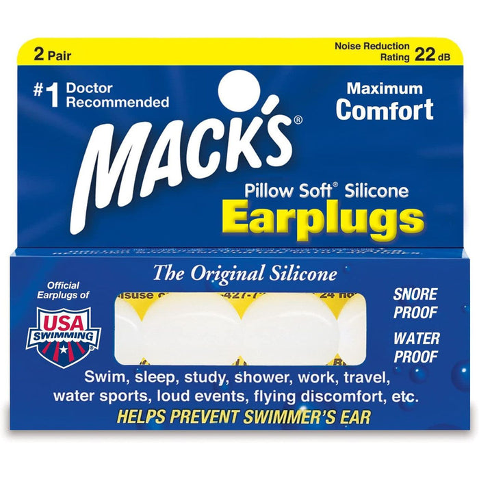 Mack's Pillow Soft Silicone Putty Earplugs, 2 Pair by Pasteur Pharmacy