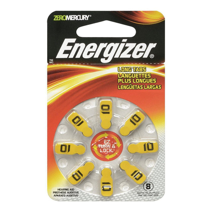 Energizer Batteries, Hearing Aid, Zinc Air, Size 10 by Pasteur Pharmacy