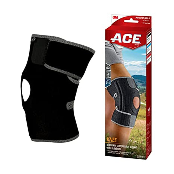 Ace Adjustable Knee Brace With Dual Side Stabilizers, Firm Support by Pasteur Pharmacy