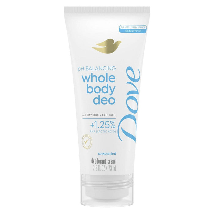 Dove Whole Body Deo Invisible Cream Deodorant Odor Control, 2.5 Oz by Pasteur Pharmacy