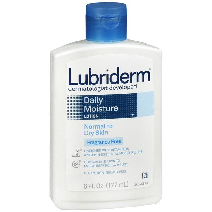 Lubriderm Daily Moisture Lotion For Normal To Dry Skin Fragrance Free 6 Fl Oz by Pasteur Pharmacy