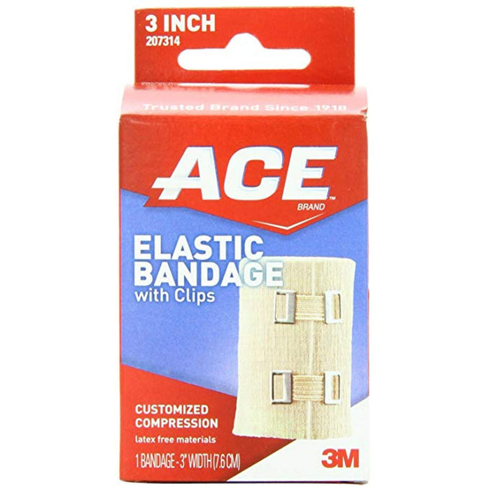 ACE Brand Elastic Bandage With Clips 3 Inch by Pasteur Pharmacy