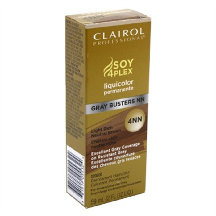 Clairol Professional Liq Permanent Hair Color (2 Oz) #4NN Light Rich Neutral Brown #30 by Pasteur Pharmacy
