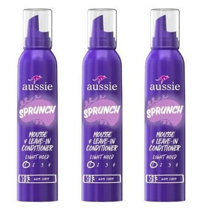 Aussie Sprunch Mousse Leave In Conditioner, Light Hold, 6 Oz by Pasteur Pharmacy
