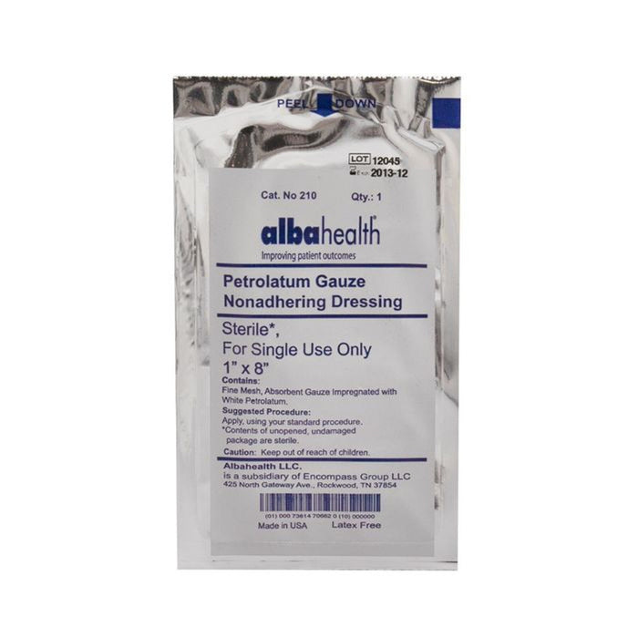 Alba health Petroleum Gauze Nonadhering Wound Dressing 1"x18" by Pasteur Pharmacy