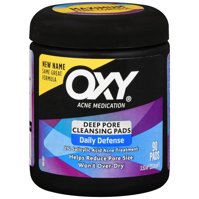 OXY Maximum Strength Deep Pore Acne Cleansing Pads, 2% Salicylic Acid, 90 ct by Pasteur Pharmacy
