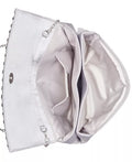 INC International Concepts Veronica Flower Sparkle Clutch (Silver) by Vanessa Jane