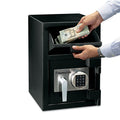 Sentry Digital Depository Safe, Large, 0.94 cu ft, 14w x 15.6d x 20h, Black