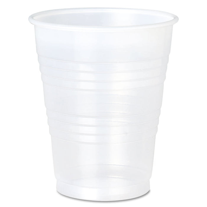 Dart High-Impact Polystyrene Cold Cups, Perfect Pak, 10 oz, Translucent, 500/Carton