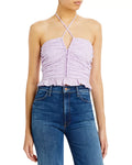 Wayf Rivera Sexy Ruched Halter Top, Size Large by Vanessa Jane