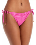 Pq Swim Ruched Side Tie Bikini Bottom by Vanessa Jane