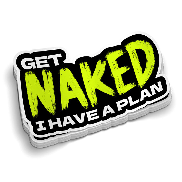 Get Naked Hard Hat Sticker by Armed American Supply