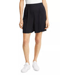 Theory Pleated Pull-on Shorts by Vanessa Jane