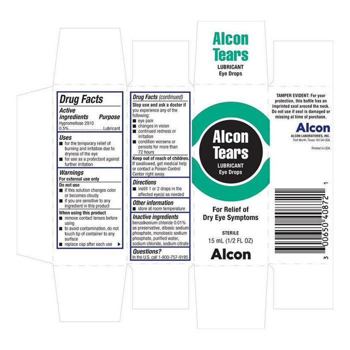 Alcon® Tears Naturale® II Lubricant Eye Drops for Dry Eye – 0.5 fl oz by Pasteur Pharmacy