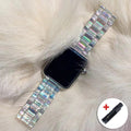 Resin Transparent Band for Apple Watch Series 11/10/9/8/7/6/5/4/ SE / Ultra 1/2/3 by Arleathercraft