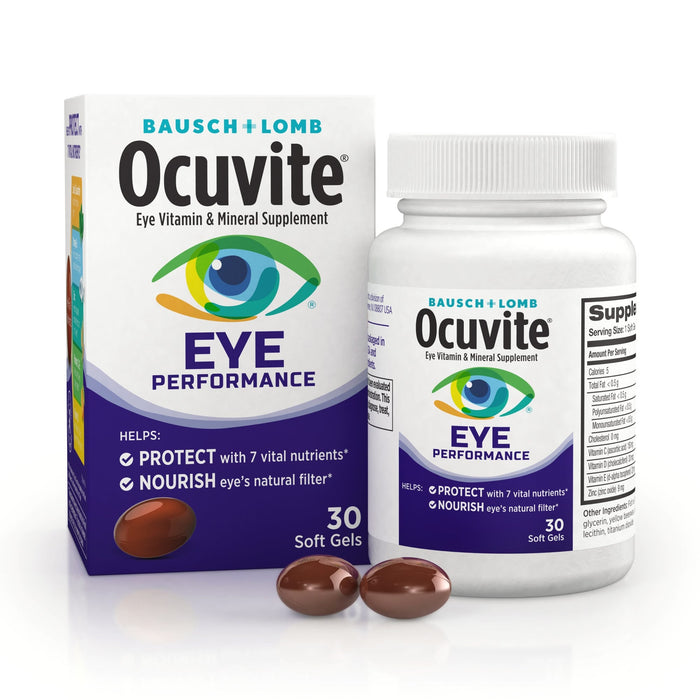 Ocuvite Bausch + Lomb Eye Performance Formula Soft Gels by Pasteur Pharmacy