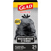 Glad Strong Quick-Tie Large Trash Bags 30 Gallon Black