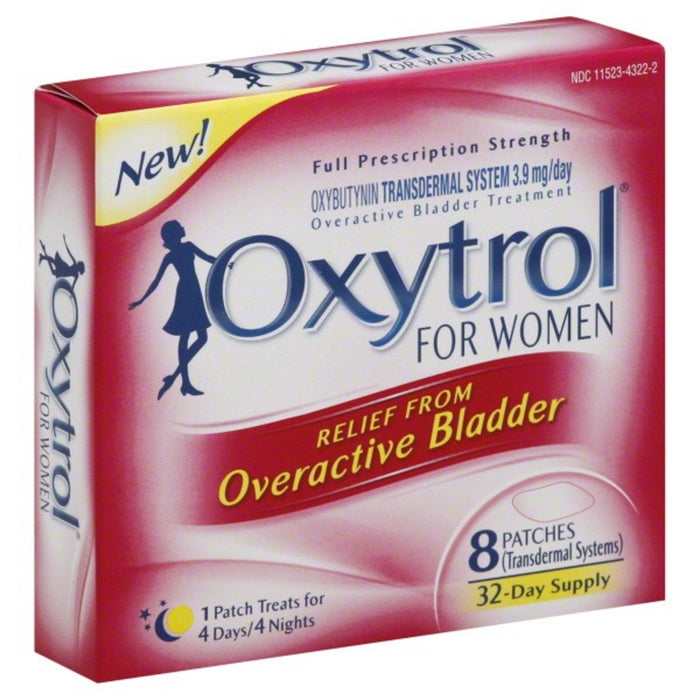 Aquadeks Oxytrol For Women Overactive Bladder Transdermal Systems Patches 8 Ct Box by Pasteur Pharmacy