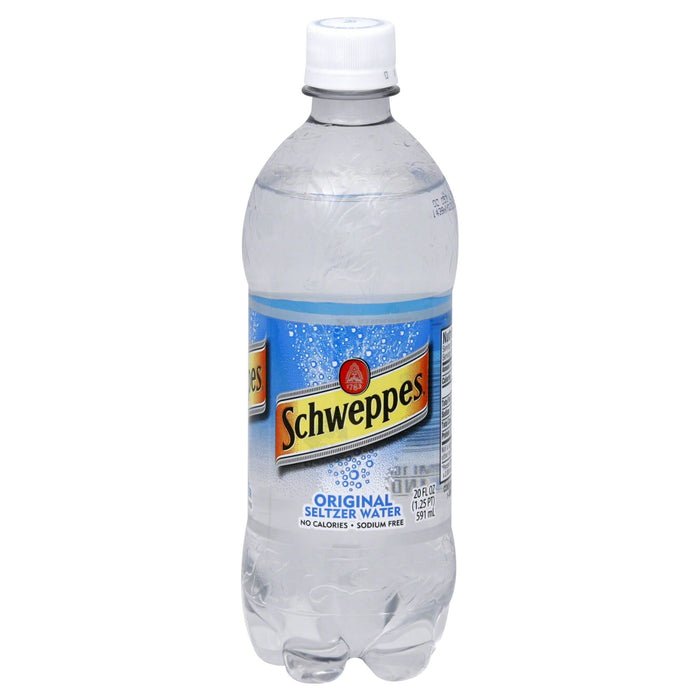 Schweppes Original Sparkling Water Beverage - 20 Fl Oz Bottle by Pasteur Pharmacy