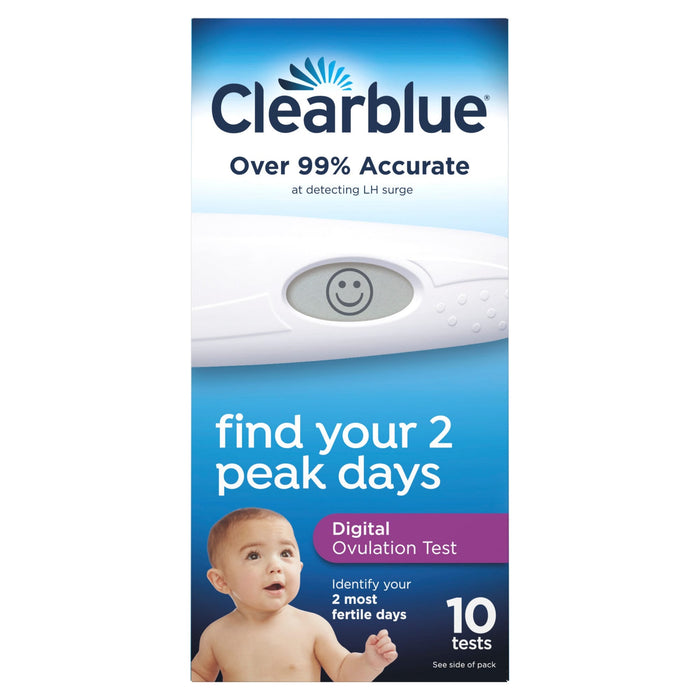Clearblue Digital Ovulation Test, 1 Month Supply, 10 Tests by Pasteur Pharmacy