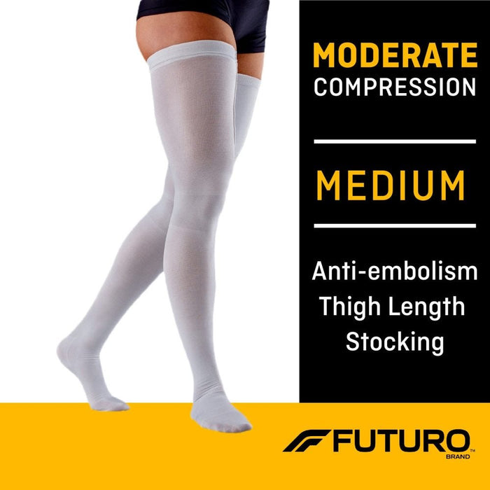 Futuro™ Anti-Embolism Stockings – Thigh Length – Medium Regular by Pasteur Pharmacy