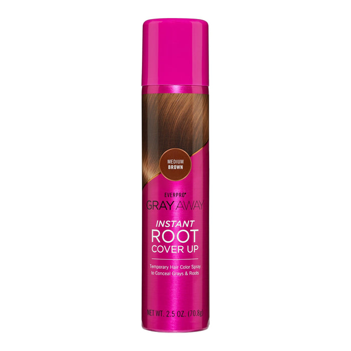 Everpro Gray Away Instant Root Cover Up Hair Spray Medium Brown 70.8G by Pasteur Pharmacy