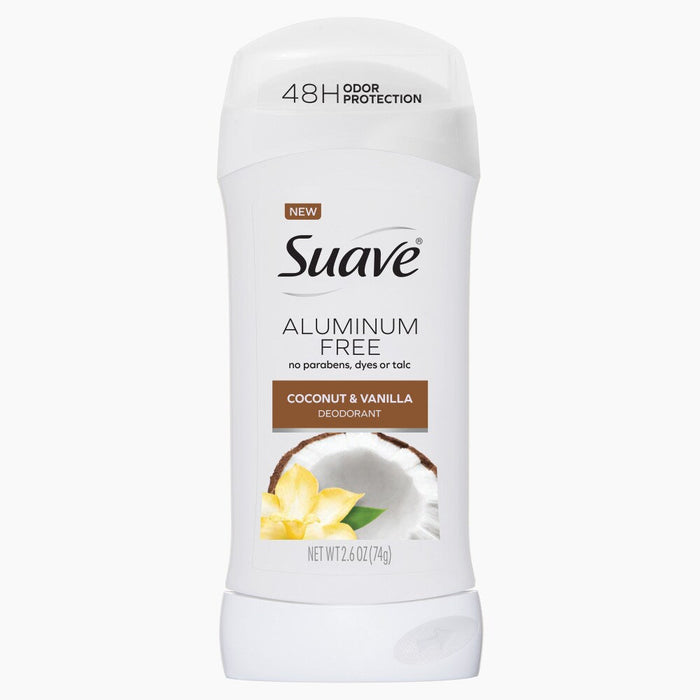 Suave Deodorant, Coconut & Vanilla, Aluminum Free 2.6 Oz by Pasteur Pharmacy