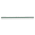 Chartpak Triangular Scale, Plastic, 12" Long, Architectural, Color-Coded