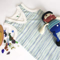 tank romper | pin stripes by Finn + Emma