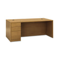 HON 10500 Series "L" Workstation Left Pedestal Desk with Full-Height Pedestal, 72" x 36" x 29.5", Harvest