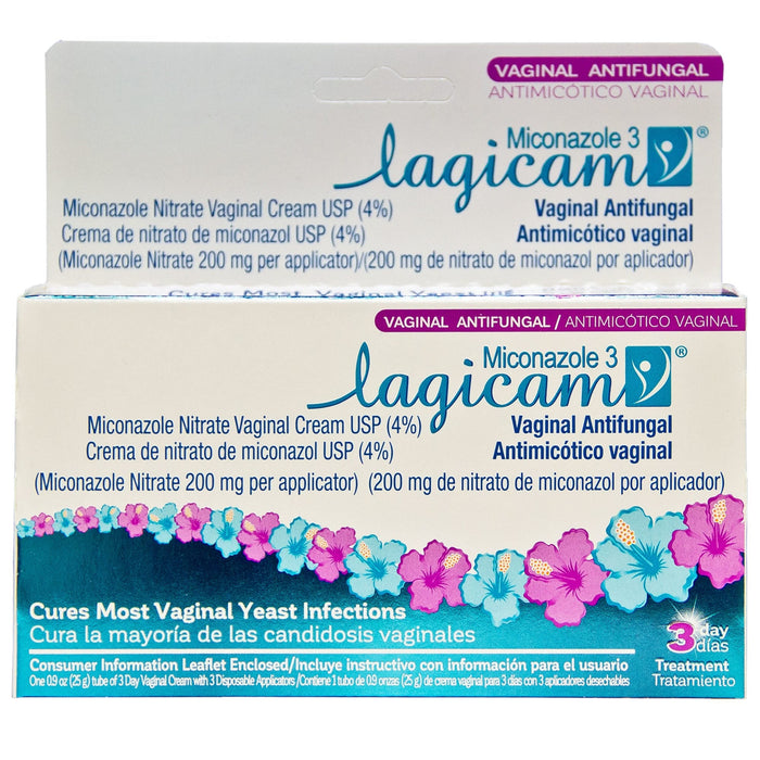 Lagicam Vaginal Antifungal, Miconazole 3, 200 Mg by Pasteur Pharmacy