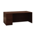HON 10500 Series "L" Workstation Left Pedestal Desk with Full-Height Pedestal, 72" x 36" x 29.5", Mahogany