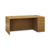 HON 10500 Series "L" Workstation Right Pedestal Desk with Full-Height Pedestal, 72" x 36" x 29.5", Harvest